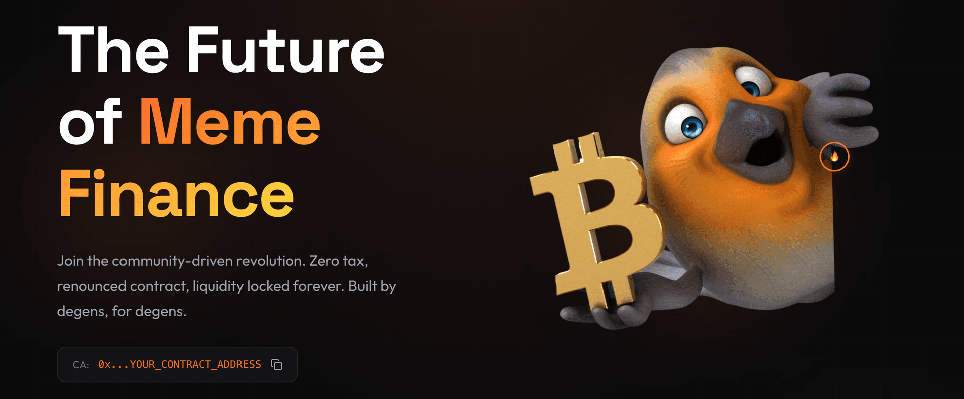 MemeCoin Template on React JS