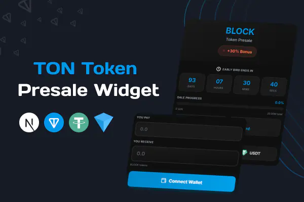 TON Token Sale Widget (TON & USDT)