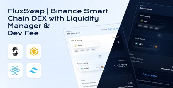 FLUX DEX | Decentralized Binance Smart Chain Exchange DApp