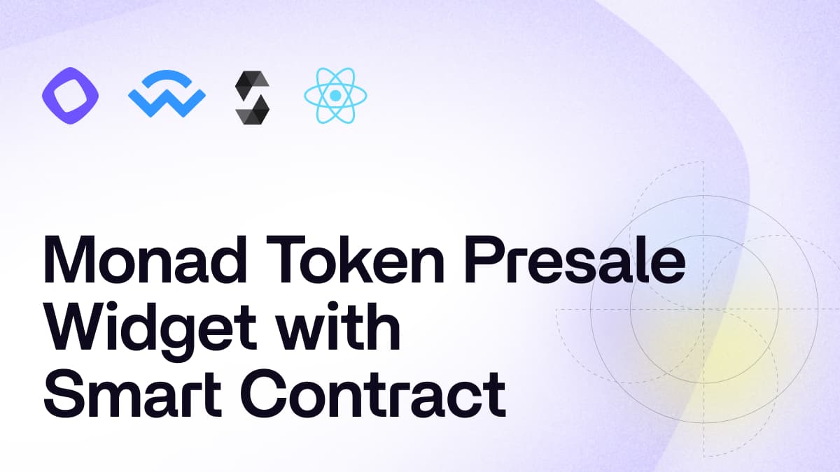 Monad Token Presale Widget with Smart Contract