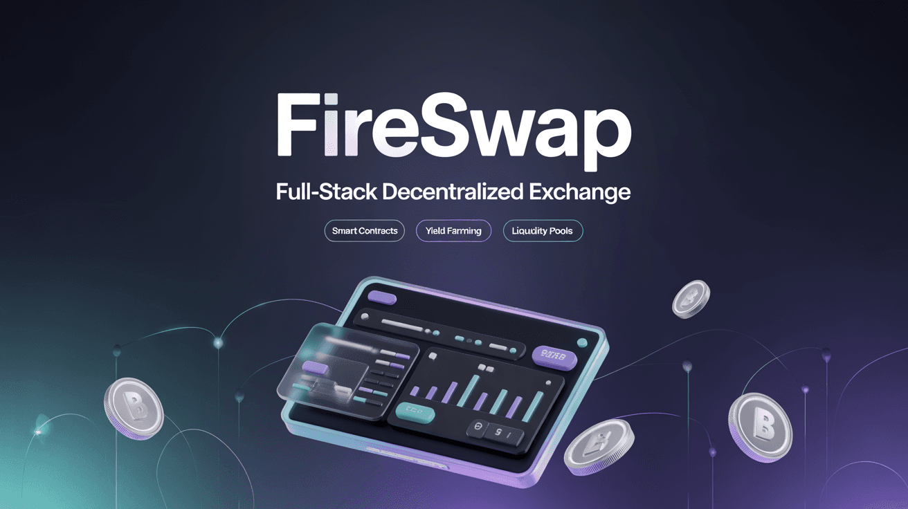 FireSwap - Full-Stack Decentralized Exchange | DEX Clone Script with Smart Contracts, Yield Farming & Liquidity Pools