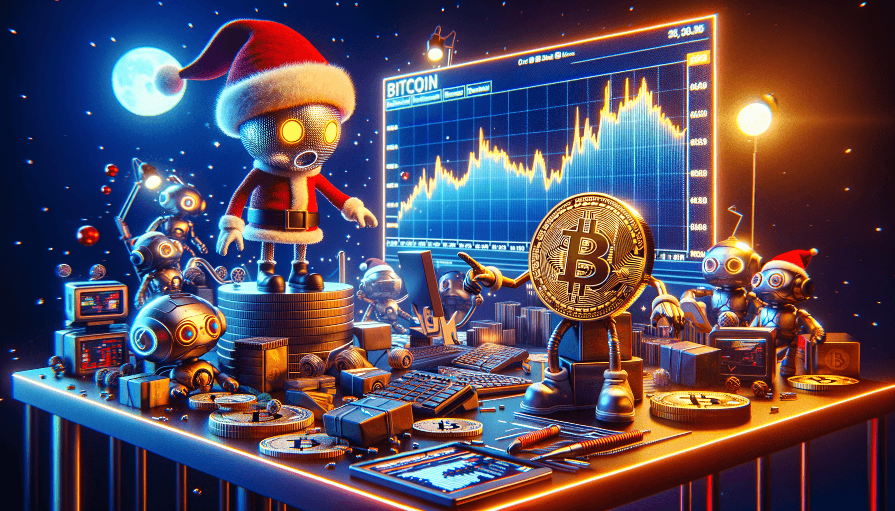 Bitcoin Santa Rally Odds Plummet to 20% on Myriad