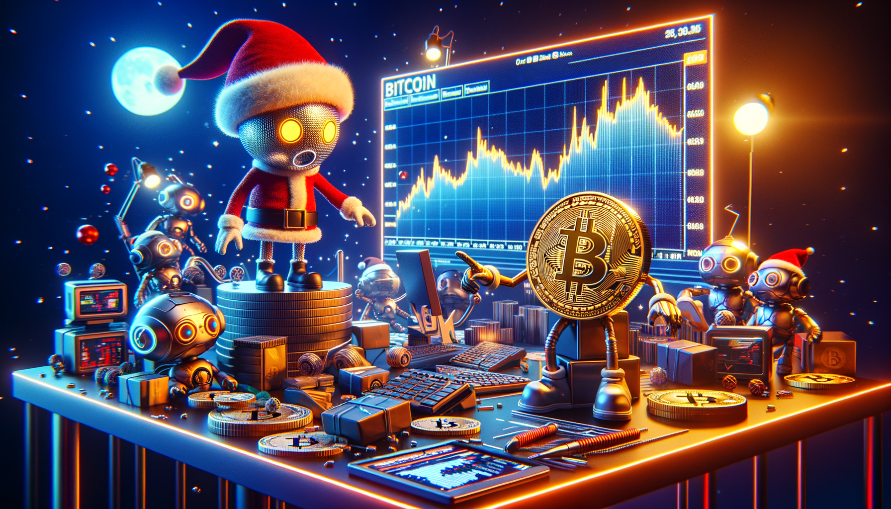 Bitcoin Santa Rally Odds Plummet to 20% on Myriad